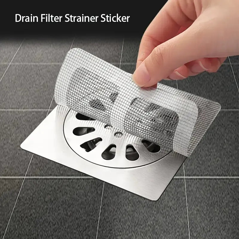 48pcs Disposable Shower Drain Hair Collectors, Bathroom Tub And Sink Drain Strainer Covers, Floor Strainer Stickers, Bathroom Accessories
