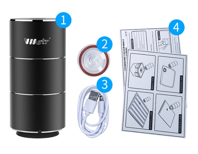 Electric vacuum travel handheld vacuum pump