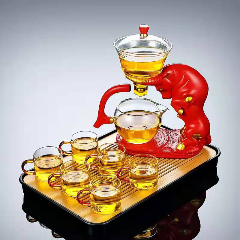 Automatic Glass Tea Set Home Living Room