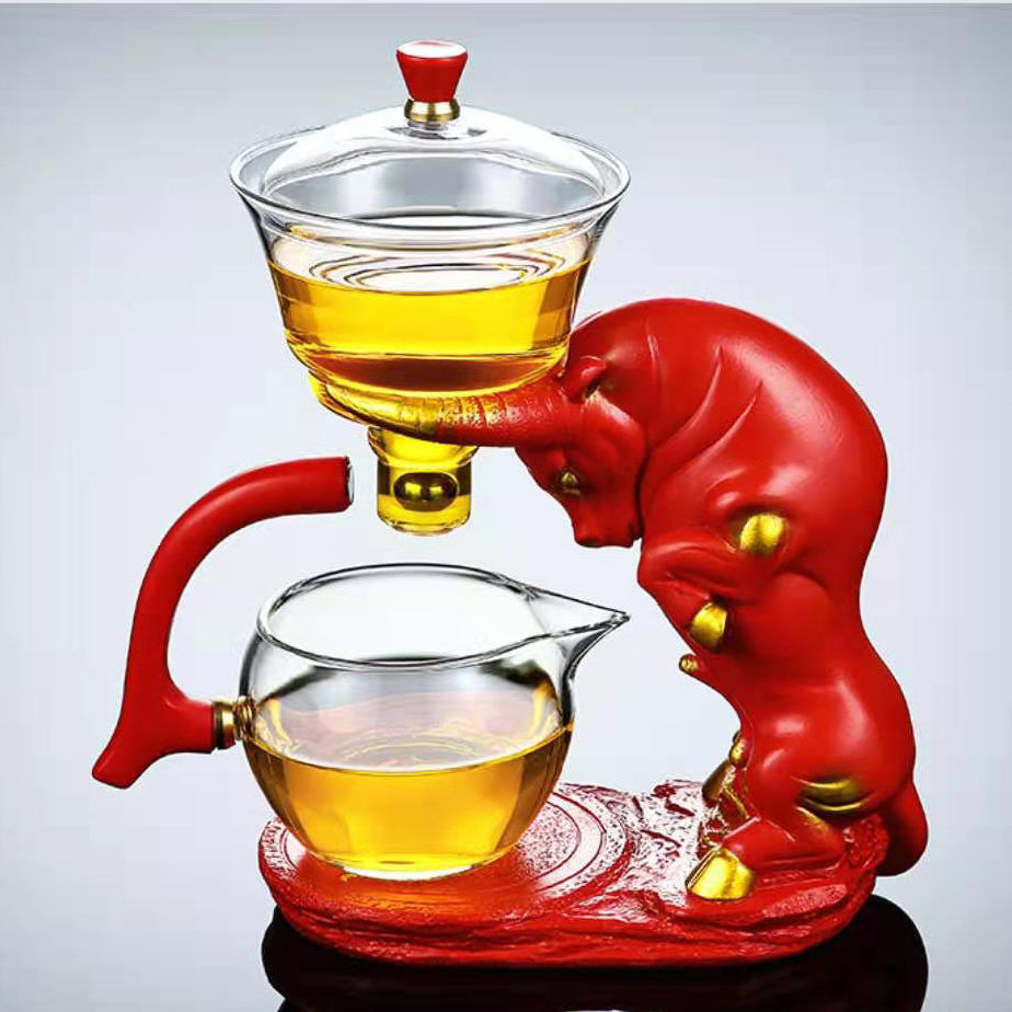 Automatic Glass Tea Set Home Living Room