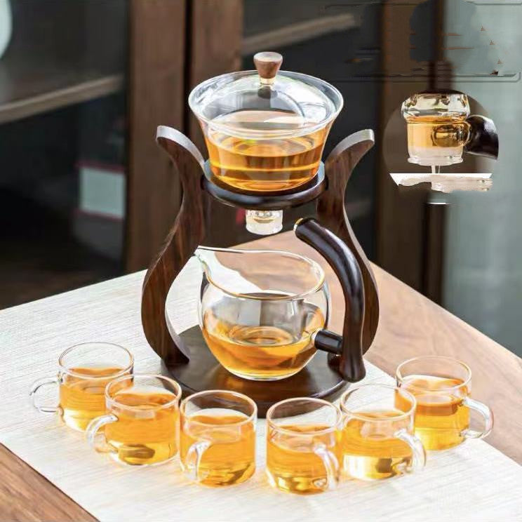 Automatic Glass Tea Set Home Living Room