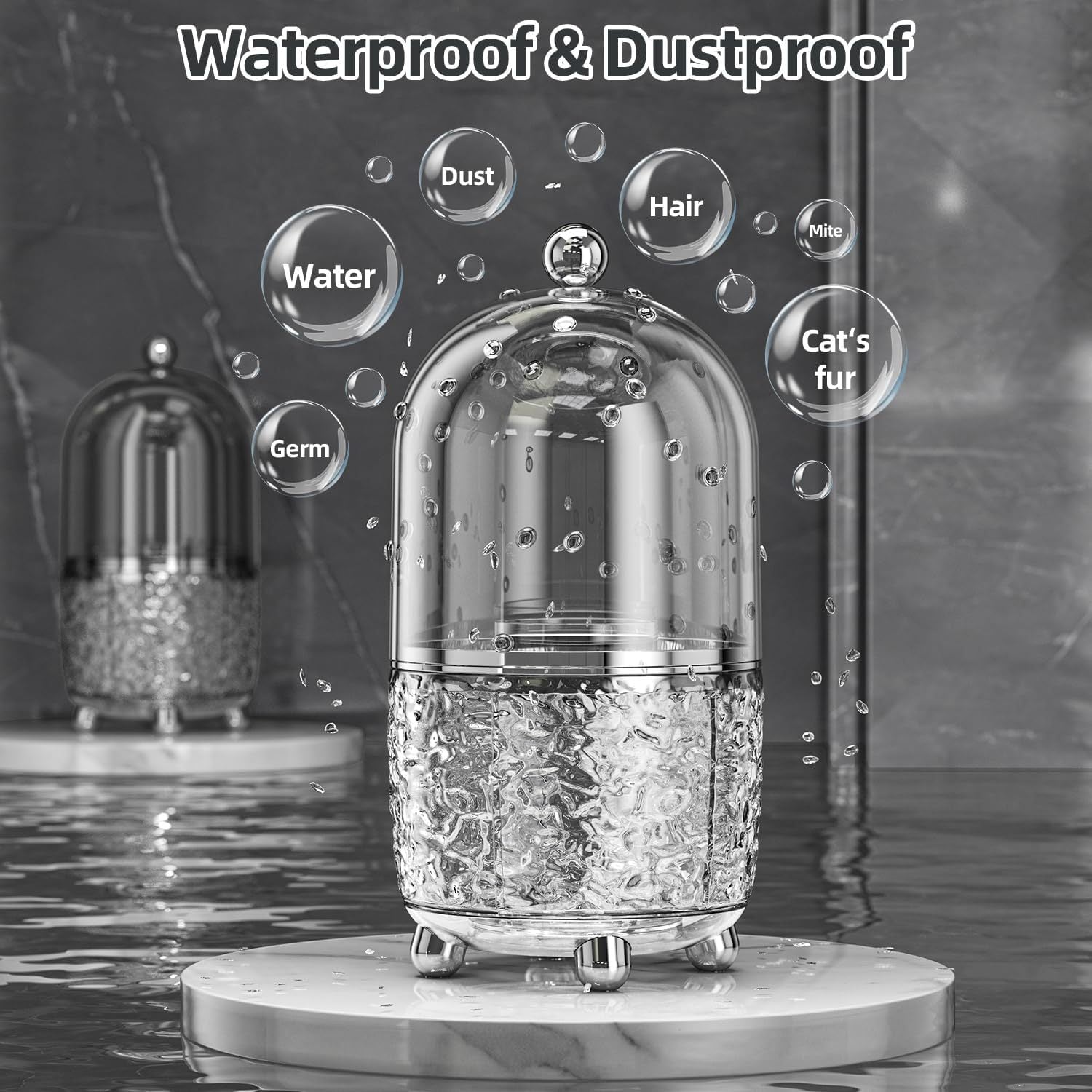 Large Capacity Bathroom Vanity Makeup Brush Storage Rack Organizer