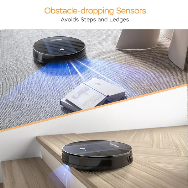 Geek Smart Robot Vacuum Cleaner G6;  Ultra-Thin;  1800Pa Strong Suction;  Automatic Self-Charging;  App Control;  Custom Cleaning;  Great For Hard Floors To Carpets