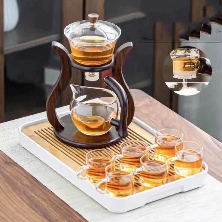 Automatic Glass Tea Set Home Living Room