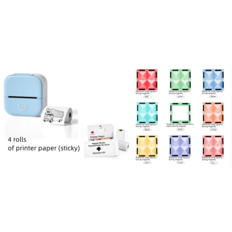 Portable Mini Thermal Label Printer Home Photo Printer Student Wrong Question Printer Bluetooth-compatible Mini Label Printer Price Tag